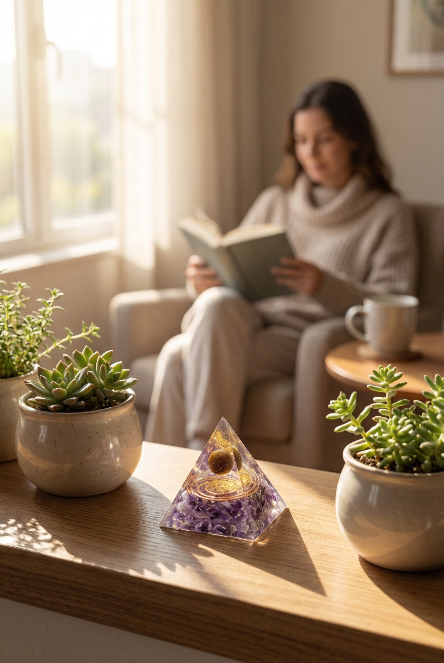 The Amethyst Pyramid — Place It Once. Sleep Through The Night.