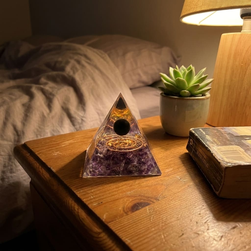The Amethyst Pyramid — Place It Once. Sleep Through The Night.