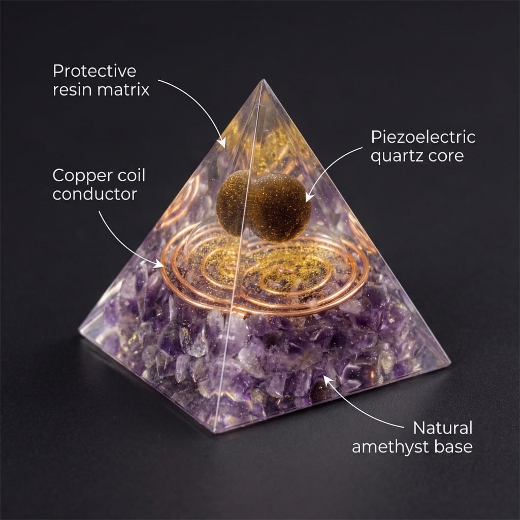 The Amethyst Pyramid — Place It Once. Sleep Through The Night.
