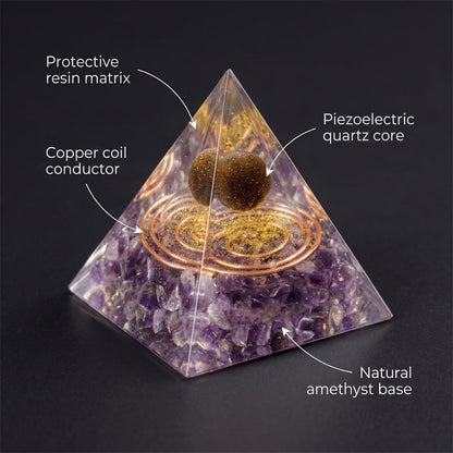 The Amethyst Pyramid — Place It Once. Sleep Through The Night.