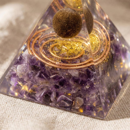 The Amethyst Pyramid — Place It Once. Sleep Through The Night.