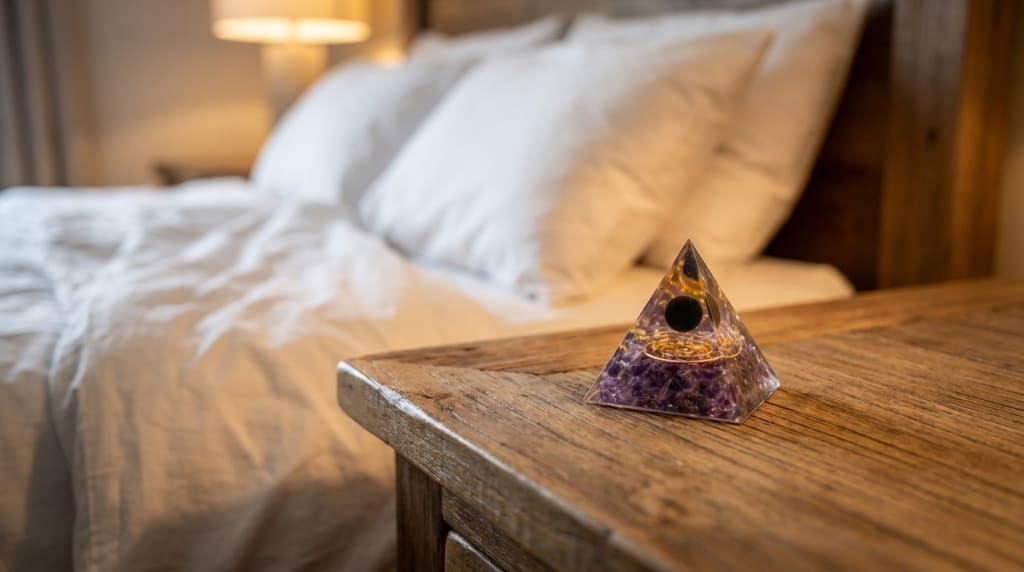 The Amethyst Pyramid — Place It Once. Sleep Through The Night.