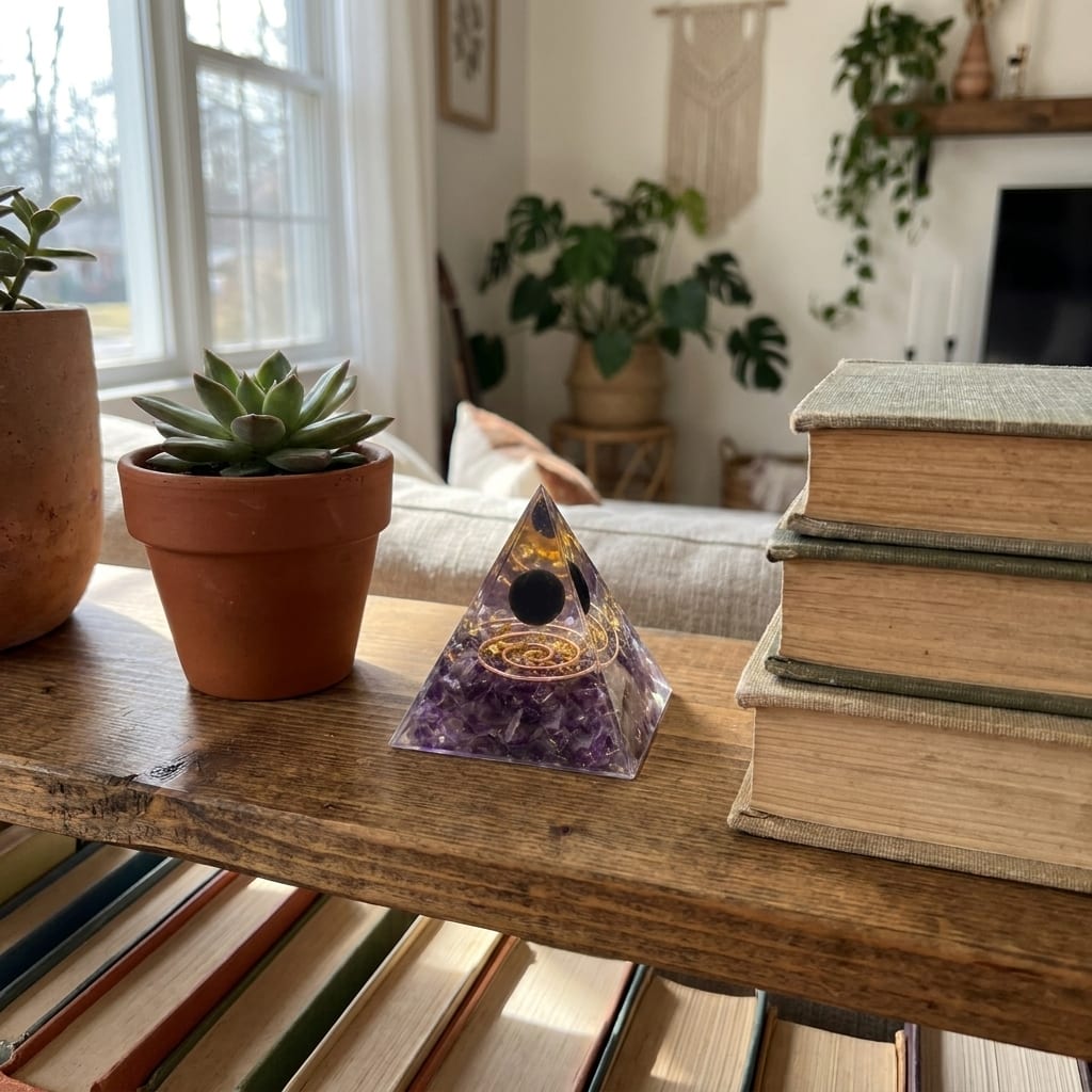 The Amethyst Pyramid — Place It Once. Sleep Through The Night.