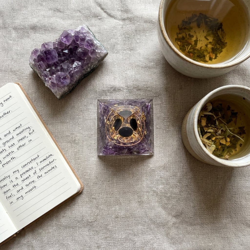 The Amethyst Pyramid — Place It Once. Sleep Through The Night.