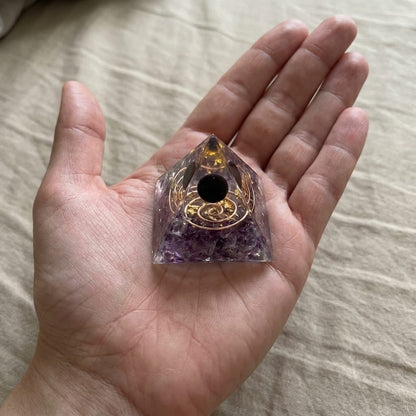 The Amethyst Pyramid — Place It Once. Sleep Through The Night.