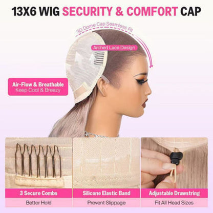 Tuneful Professional Toned Ombre Ash Blonde Mixed Dirty Blonde Human Hair Wigs Glueless Wigs