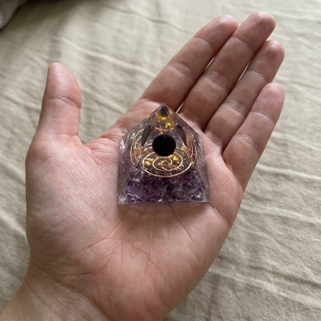 The Amethyst Pyramid — Place It Once. Sleep Through The Night.